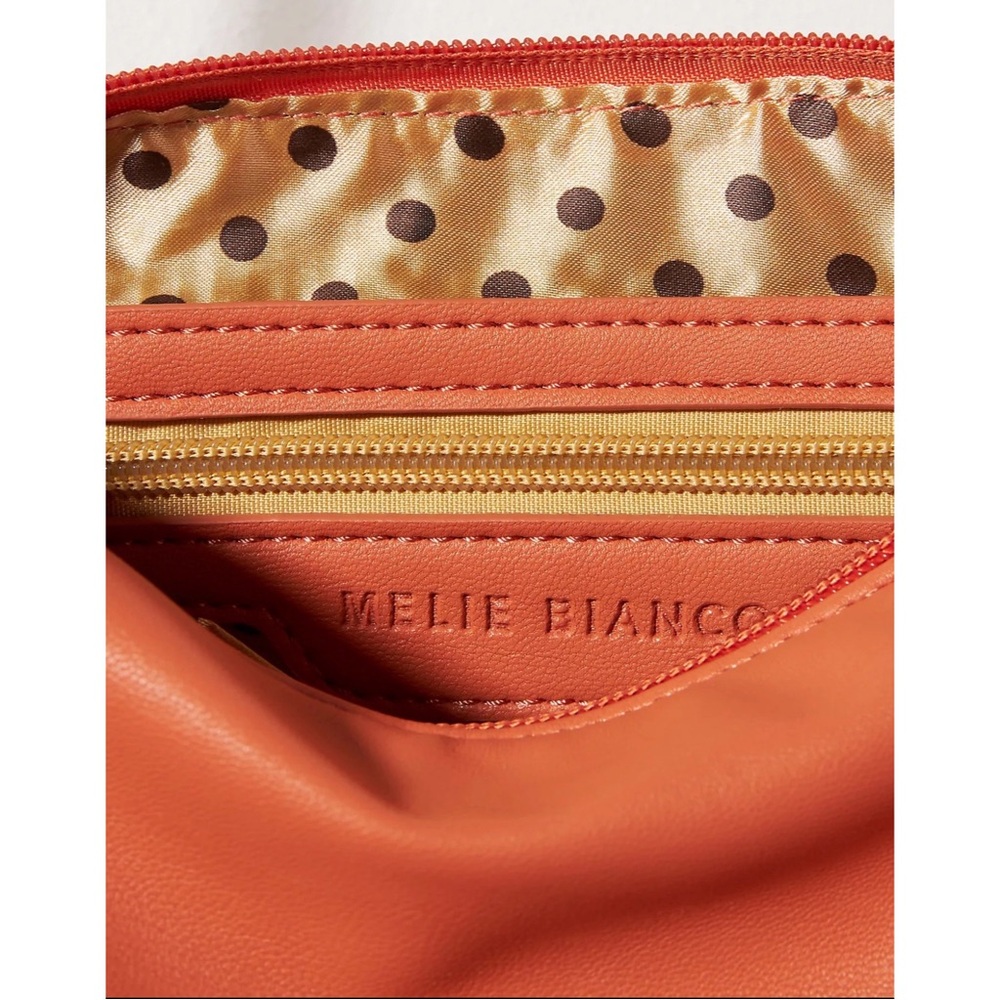 Anthropologie Sleek Knotted Crossbody Bag Peach NWT - Picture 4 of 8